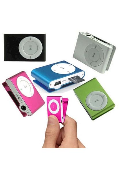 Kensa Mini Mp3 Çalar Micro Sd Kart Girişli Müzik Çalar + Kulaklık Mp3 Siyah - 1