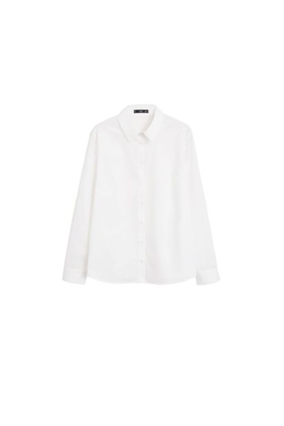MANGO Woman Kadın Kırık Beyaz Pamuklu Gömlek 67074402 - 4