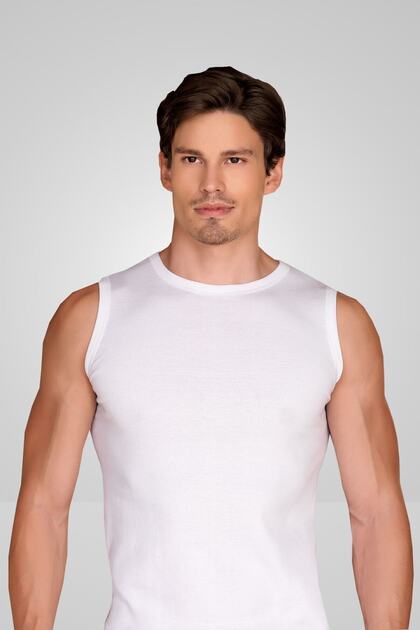 1028 Ribana Men's V'neck Sleeveless Bady 6-Piece