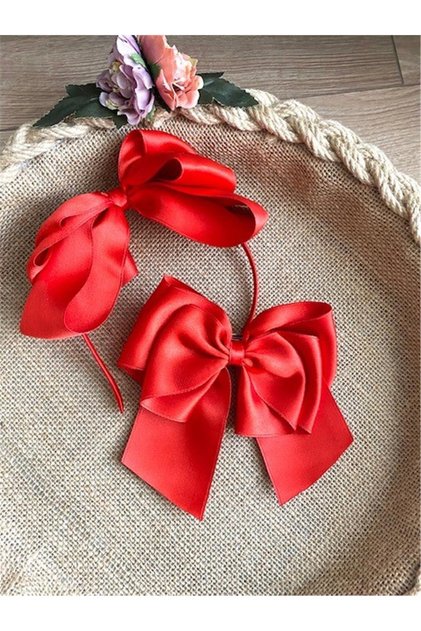 Satin Maternity Crown and Bow Automatic Buckle Maternity Crown Buckle Set