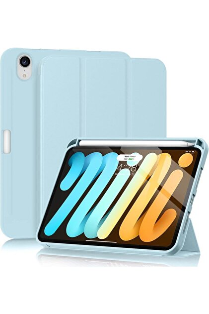 UnDePlus İpad Mini 7 (A17 Pro) Mini 6 Uyumlu Kılıf Kalem Bölmeli