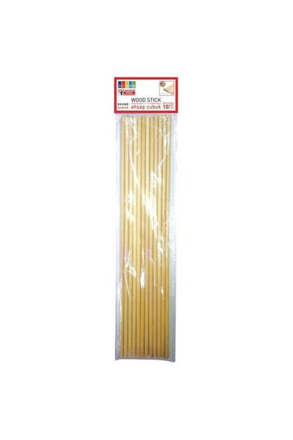 Ahşap Yuvarlak Çubuk 30cmx5mm 12 Adet