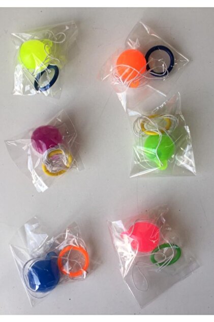 MİTHAT TOYS Mini Ipli Zıp Zıp Top Zıplayan Top Oyuncak 72 Adetli