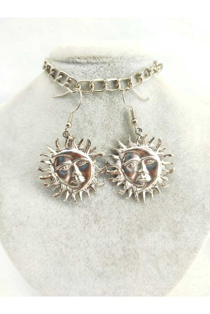Moon And Sun Gotik Küpe