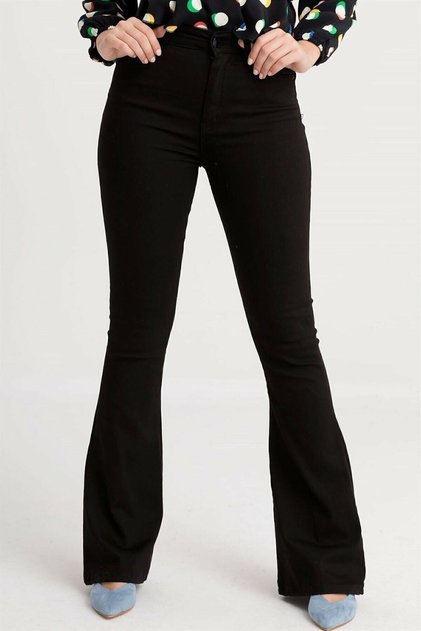 Women's Black Non-Fading High Waist Lycra Slimming Spanish Jeans Pantalon