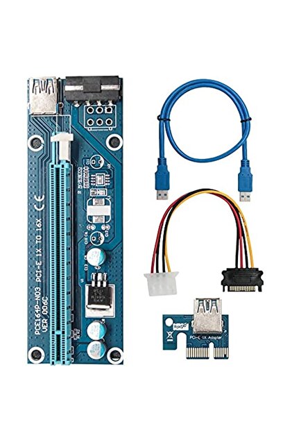 Alfais 4747 Pcı E Express 1x To 16x Usb 3.0 Riser Yükseltici