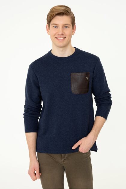 Navy Blue Men's Sweatshirt