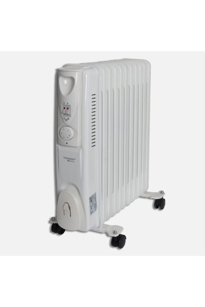 Voltomat 2500w 11 Dilim Yağlı Radyatör Petek Gibi Kalorifer Elektrikli Isıtıcı Yanan Beyaz