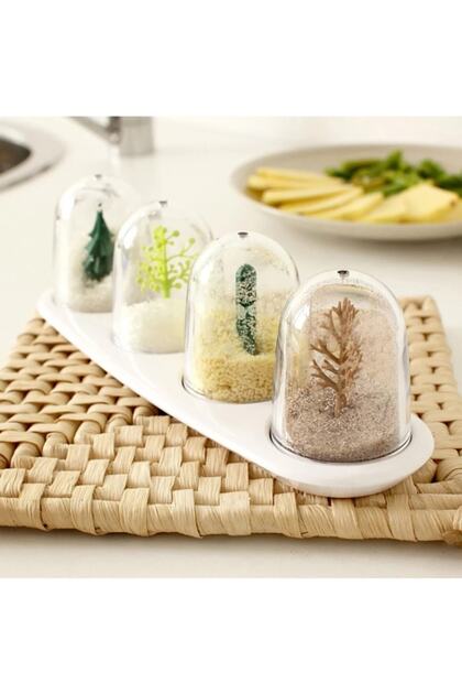 Four Seasons Spice Bowl Set of 4 Salt Shakers
