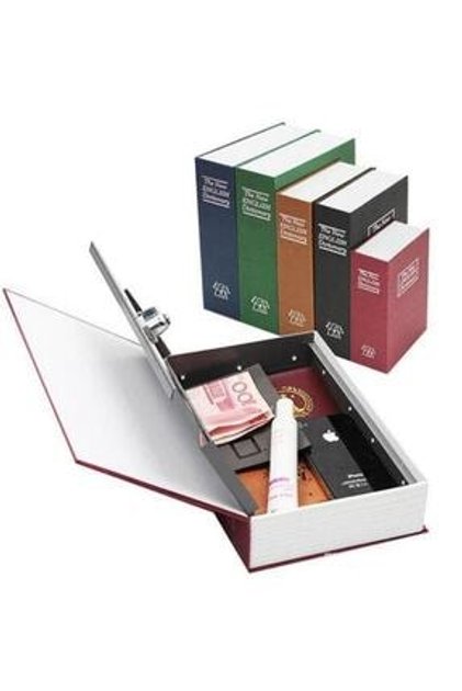 Kitap Şeklinde Gizli Kasa Hırsız Kilitli Sözlük Para Kumbarası