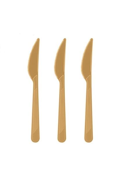 Gold Gold 25 Pieces Plastic Blade