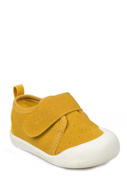 Anka Baby Yellow Banded First Step Shoes
