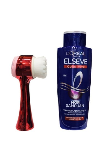 L'oréal Paris Turunculaşma Karşıtı Mor Şampuan 200ml+manuel Yüz Temizleme Fırça Seti Csmo1234