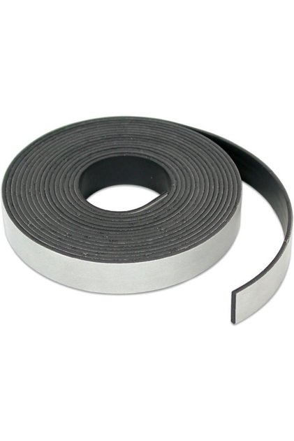 2 Metre Yapışkanlı Şerit Mıknatıs Magnet Mıknatısı, Yapışkan Kalitesi, 2 Metre Uzunluk, En 20mm