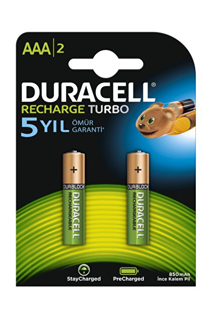 Şarjlı Aaa Ince Kalem Pil 900 Mah 2'li Paket
