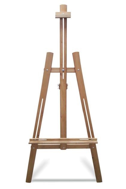 Stüdyo Tipi Profesyonel Ayaklı Kayın Ağacı Şövale 175 Cm Kayın Şovalye