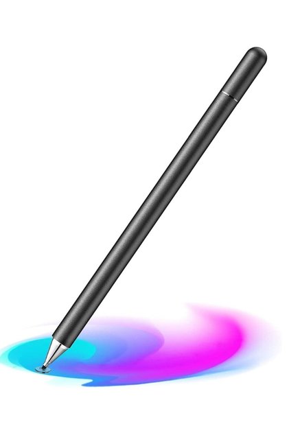 Dokunmatik Passive Stylus Kalem Tablet Telefon Bilgisayar Kalemi 2 In 1 Siyah