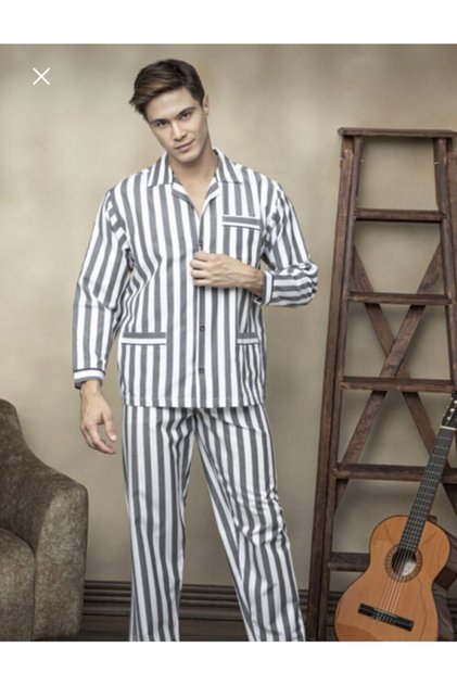 Gaffur Striped Men's Pajama Set