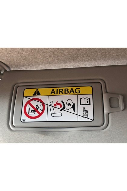 2 Pieces 13 cm Car Sun Visor Mirror Airbag Sticker Pasting