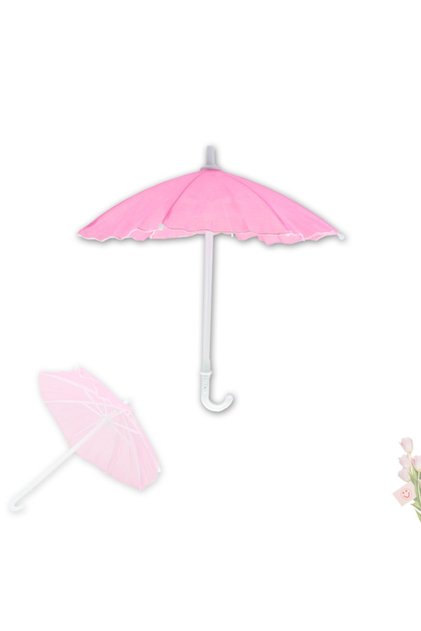 Dekoratif Süs Şemsiyesi, 25 Cm - Pembe