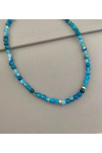 Blue Agate Necklace