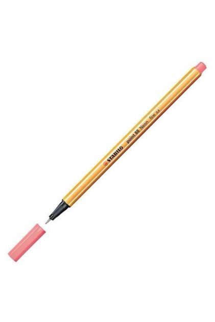 Point 88 Red Fine Nib Felt Pen - Fluorescent