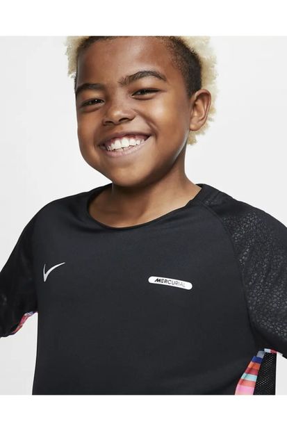 Nike Erkek Çocuk Siyah Dri-fıt Mercurıal T-Shirt Aq3310-010 - 4
