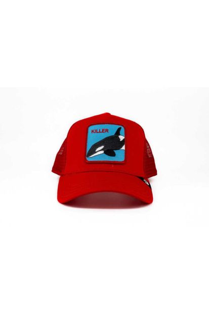 Goorin Bros Unisex Kırmızı Killer Whale Standart Şapka 101-0626 - 1
