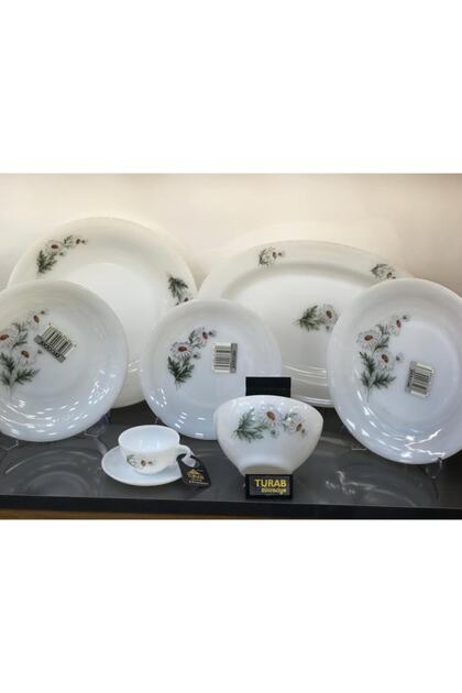 Arcopal Fransız Papatyalı 6 Kişilik Yemek Takımı