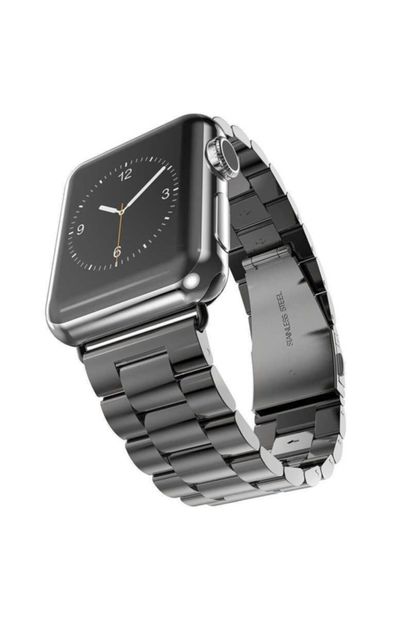 Genel Markalar Apple Watch 1 2 3 4 5 6 Serisi 40mm Uyumlu Yandan Klipsli Ayarlanabilir Metal Kordon (krd-04) - 1