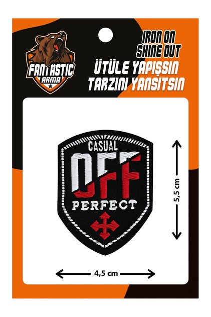 Iron-On Woven Arma Patch, Casual Off Perfect