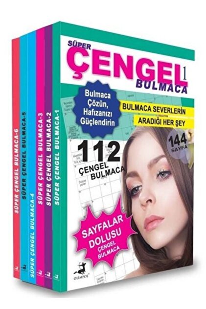 SFC  SUPER V.G.など6種セット Olimpos Yayınları Süper Çengel Bulmaca Seti - 6 Kitap Takım