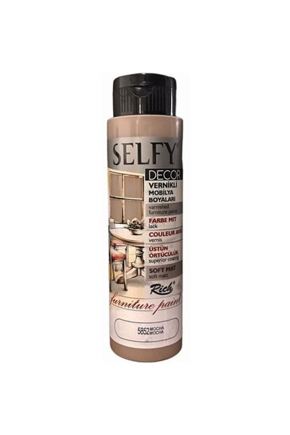 Selfy Decor Kendinden Vernikli Mobilya Boyası 500 Cc 09584 Mocha