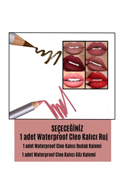 Cleo Cosmetics Avantajlı Waterproof Makyaj Seti - Fiyatı, Yorumları