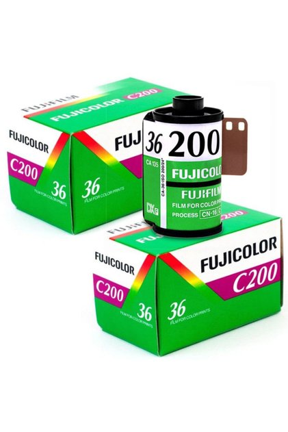 C200 200asa 36lık Renkli Film 35mm 36pozluk (2adet Film)