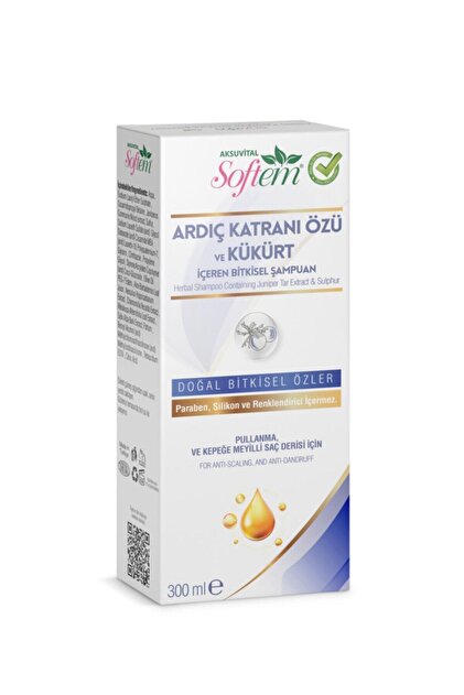 Aksu Vital Softem Ardıç Katranı Özlü Ve Kükürtlü Şampuan 300 ml
