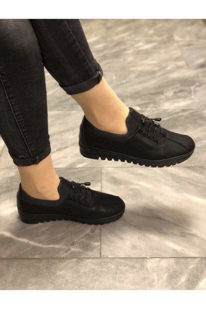 Ortopedik Comfort Kauçuk Taban Kadın Ayakkabı