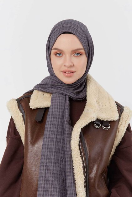 Misto Cotton Series Lead Color Shawl