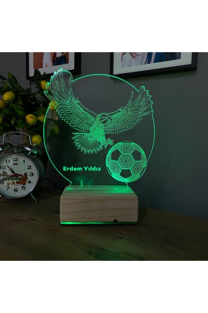 Kartal Tasarım 3d Rgb Led Aydınlatma Led Gece Lambası