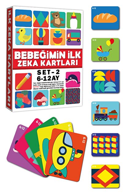 Dıy Toy/Taba Grup Bebeğimin Ilk Zeka Kartları Set-2 / 6-12 Ay