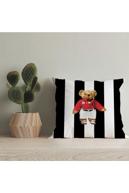 Teddy Bear Special Design Double Sided Digital Printed Throw Pillow Cover