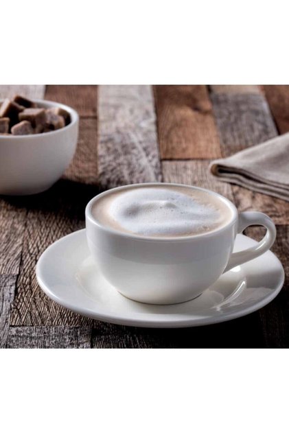 12 Parça Rita Cafe Art Kahve Fincanı 250cc Cappuchino - Latte (6 Fincan + 6 Tabak)