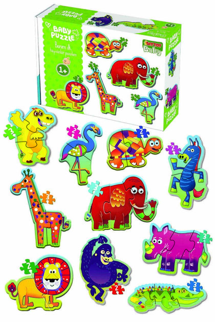 Diytoy Baby Puzzle Orman Hayvanları Ve Deniz Canlıları 2'li Set