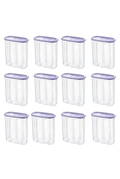 ® 12 Pieces 2-Lid Measuring Food Storage Box Container 2.4 Liter - sa940
