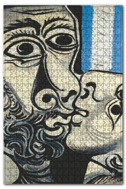 The Kiss 1969 By Pablo Picasso 1000 Piece Puzzle Jigsaw Puzzle Mdf (wood)