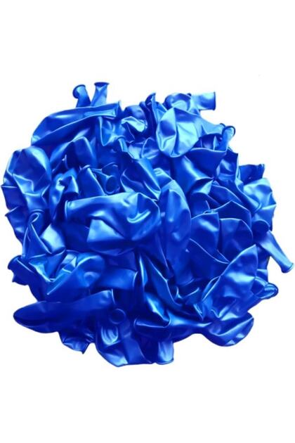 12 Inch Metallic Dark Blue Balloon 10 Pieces