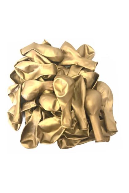 12 Inç Krom Gold Balon 10 Adet