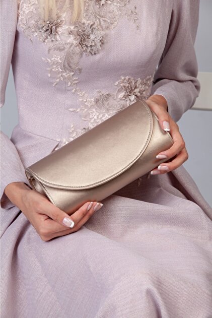Gold Pattern Evening Bag
