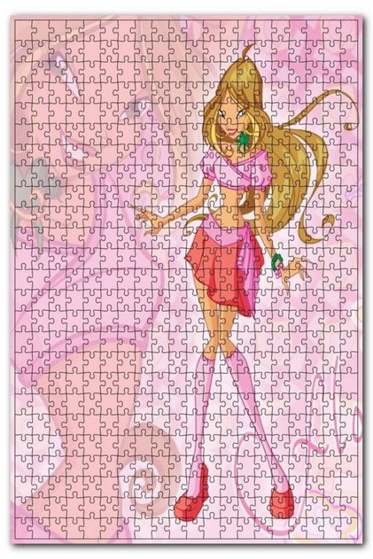 3.Season Winx Club Flower Illustrated 1000 Piece Puzzle Jigsaw Puzzle Mdf (wood)