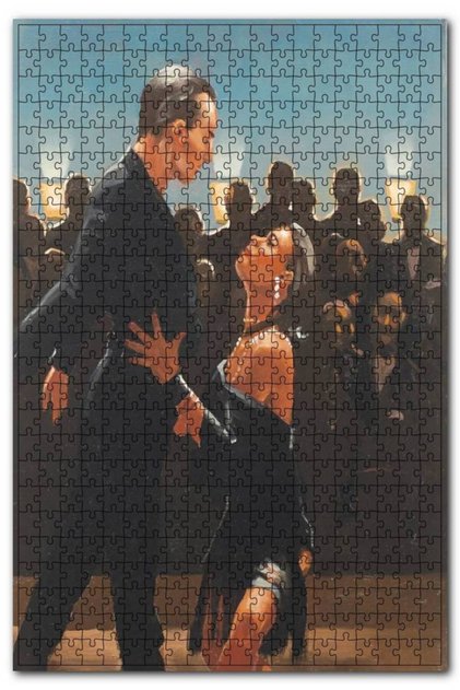 Black Double in Rumba Class 255 Piece Puzzle Jigsaw Puzzle Mdf (wood)